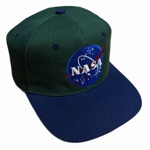 Vintage 1990s NASA Wool Blend 2 Tone SnapBack Hat